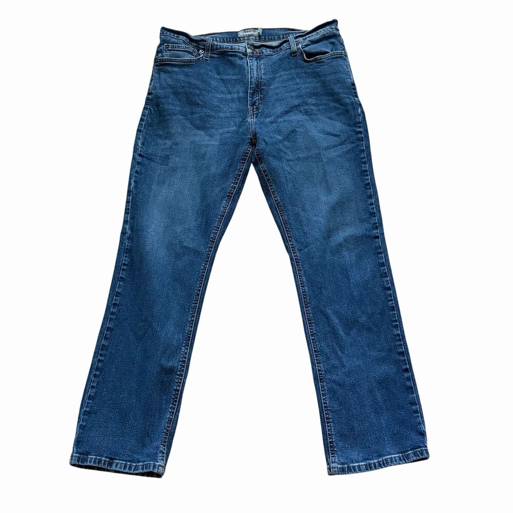 Members Mark Jeans Men's Tag 38x30 Actual 36x29 Straight Fit Stretch Denim Blue